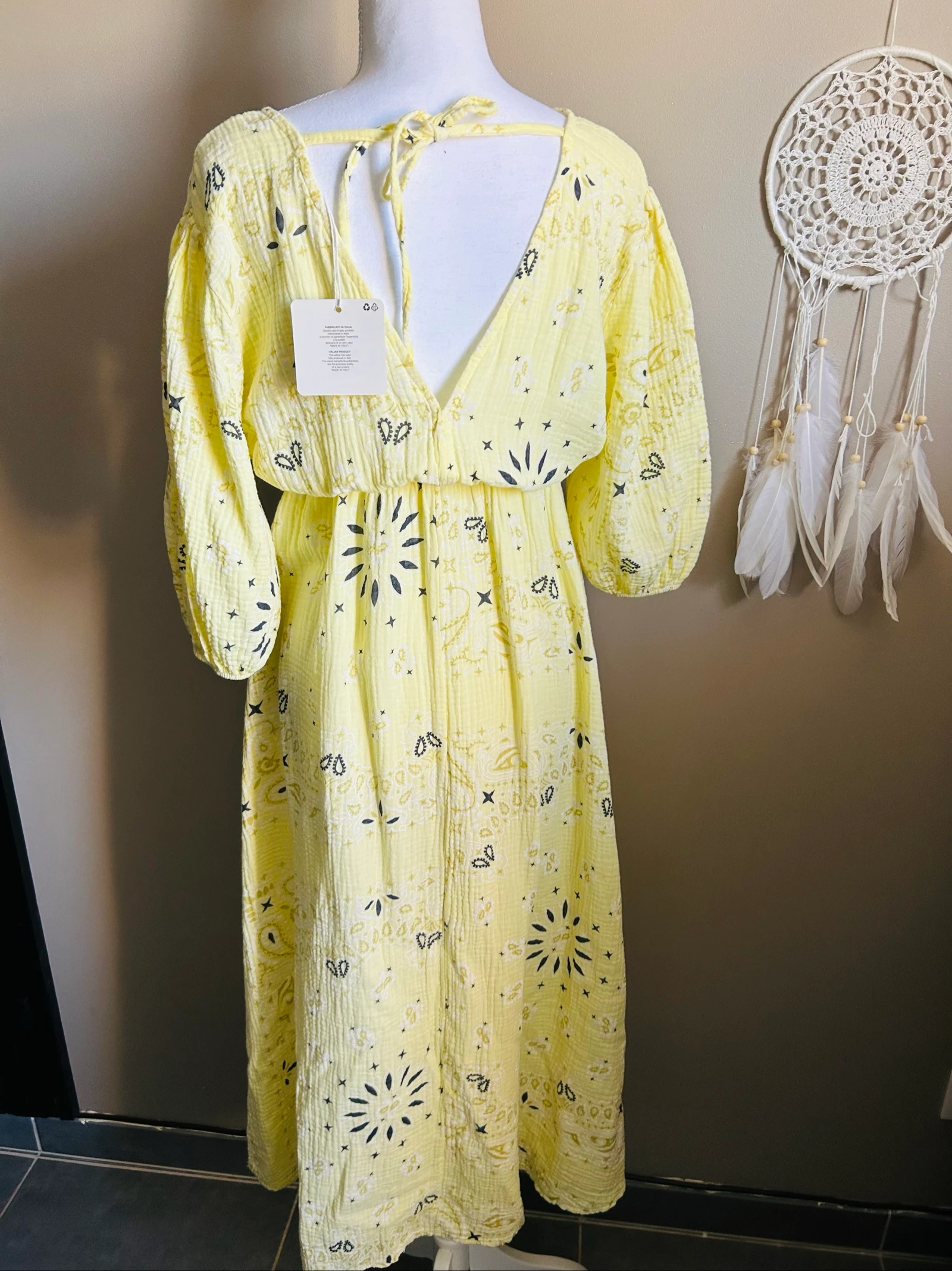 Bohemian cotton gauze dress – photo 8